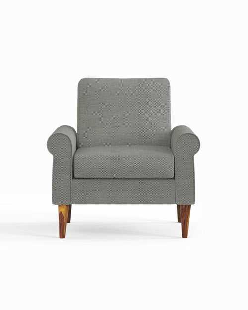 Colonial Couch Single Seater Bangalore Grey Grey