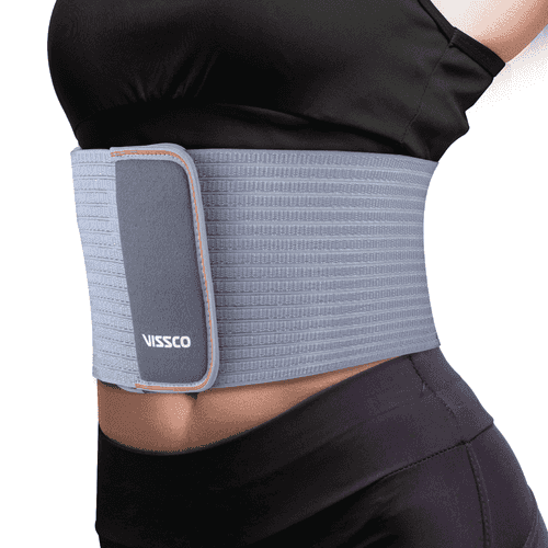 Rib Belt | Provides Moderate Support to the Injured Ribs & Allows Normal Respiration (Grey)