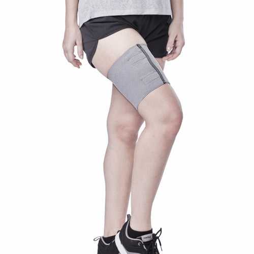 Loop Elastic Support (Thigh Support) | Provides Optimum Compression to Relieve Pain & Improves Blood Circulation (Grey)