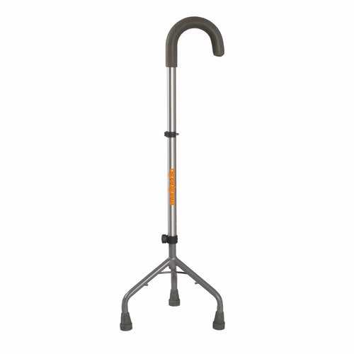 Medipedic U Shape Tripod Stick for Physically Challenged| Light Weight & Adjustable Height (Grey)