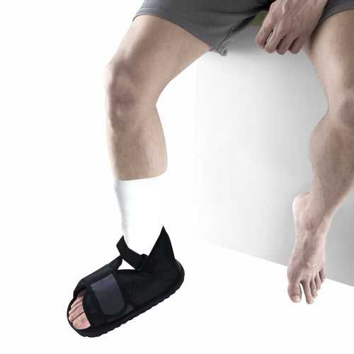Cast Shoe | Provides Stability & Protection while the Leg is in Plaster (Grey)