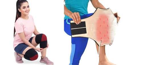 Knee Pain Relief Products Combo : Knee Cap with Knee Heating Pad
