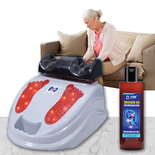 Paralysis Massage Machine Combo : Full Body Exercise Machine with Paralysis Massage Oil
