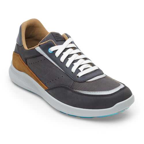 Kansas EK-02 Men Grey Pinestrip Casual Shoes