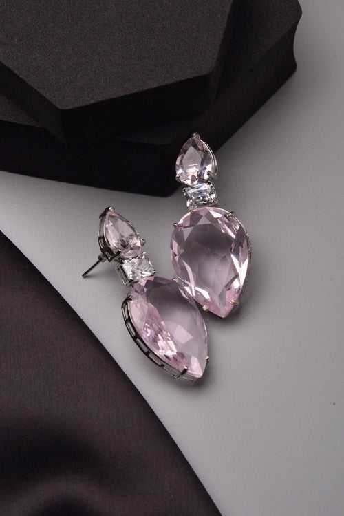 Barbara Rose Quartz Dangler Earrings