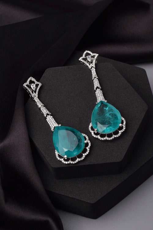 Anne Sapphire Zirconia Dangler Earrings