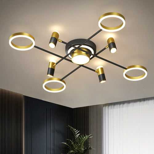 Maarten Gold LED Smart Voice Assist Chandelier