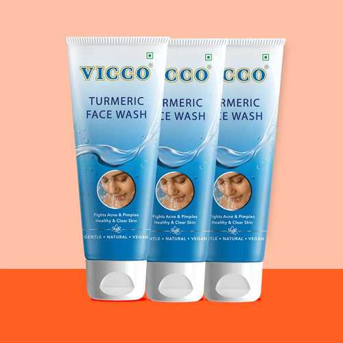 Vicco Turmeric Face Wash 70g (Pack of 3) SP