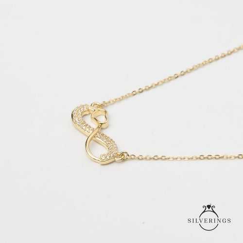Love you till Infinity Gold Necklace
