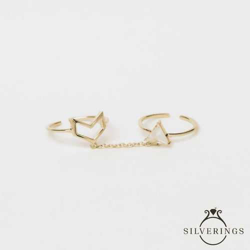 Stay With me Adjustable Zircon Ring