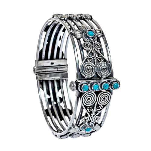 Antique Silver Kada Bangle Single