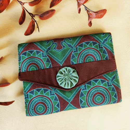 3-Fold Wallet- Green Chakra