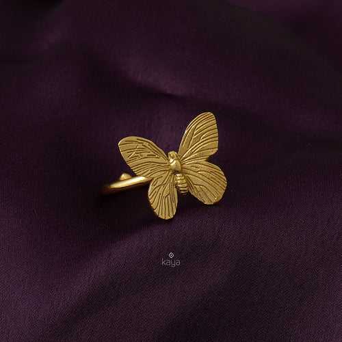 AS101133 - Golden Butterfly Ring