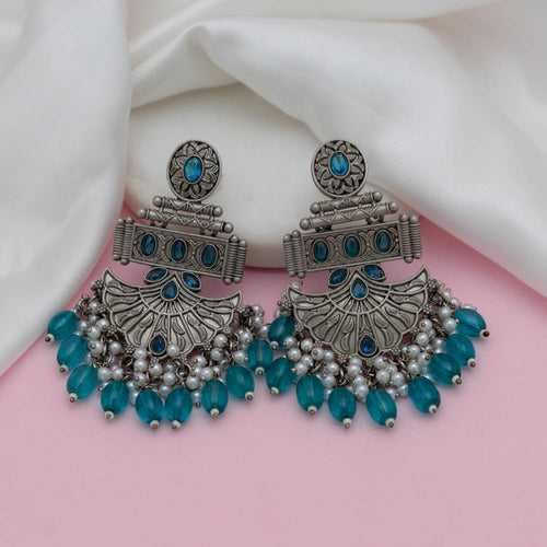 FS101591 - Oxidised Silver Earrings  (color option)