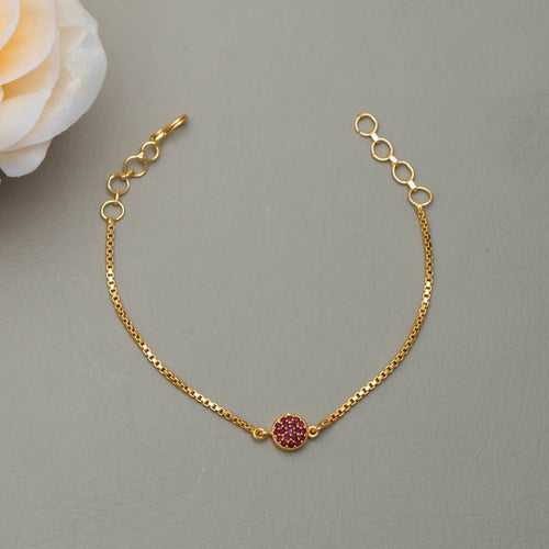 PE101541 -AD Stone Gold tone Bracelet