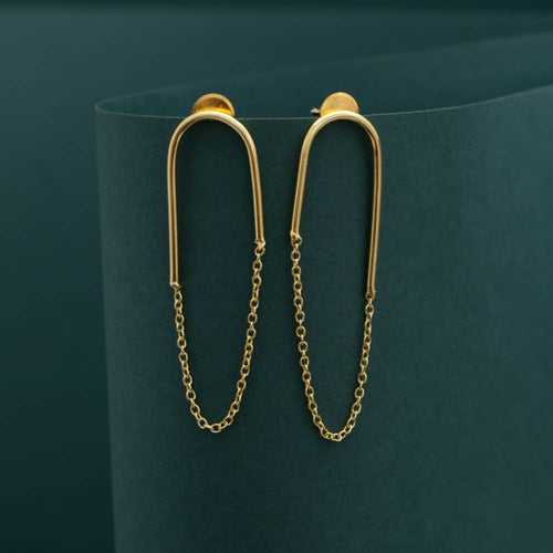 AS101475 - Brass Drop Earrings