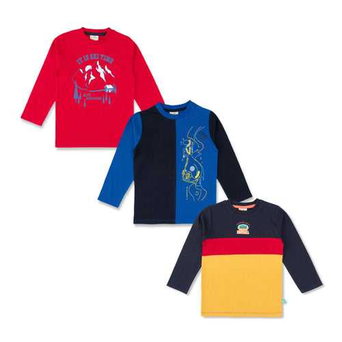 Young Boys Graphic Printed T Shirt Combo