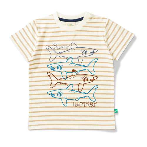 Baby Boys Striped & Graphic Printed T Shirt