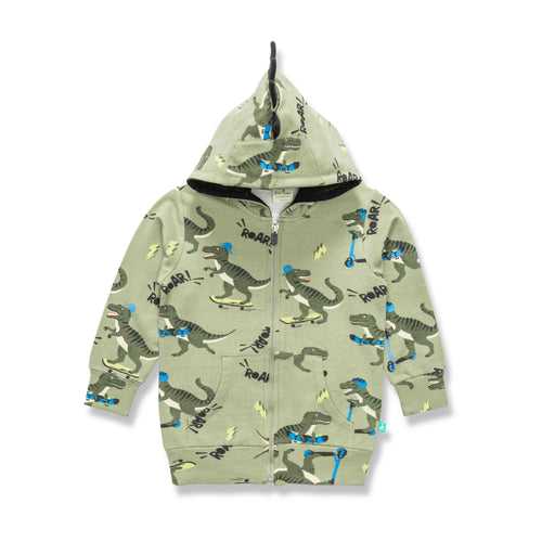 Young Boys All Over Printed Hooded Sweatshirt