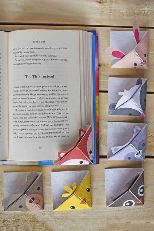 Origami Corner Bookmarks (Set of 7)