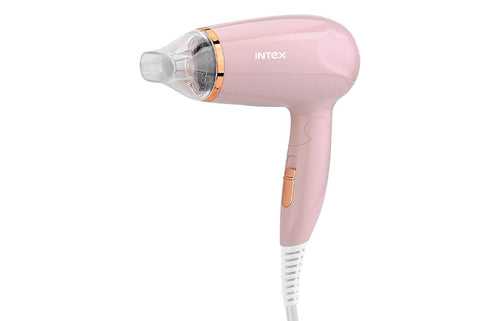 Intex 1200W Foldable Hair Dryer with 2 Heat Settings, Turbo Dry Mechanism and Overheat Protection (HD 1201)