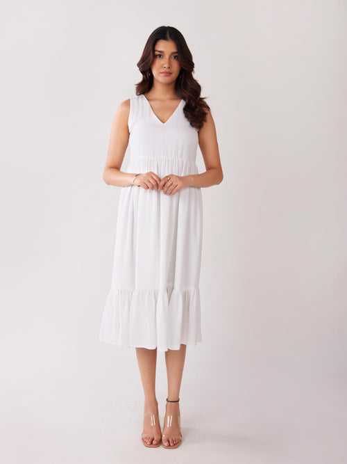 White Midi Dress