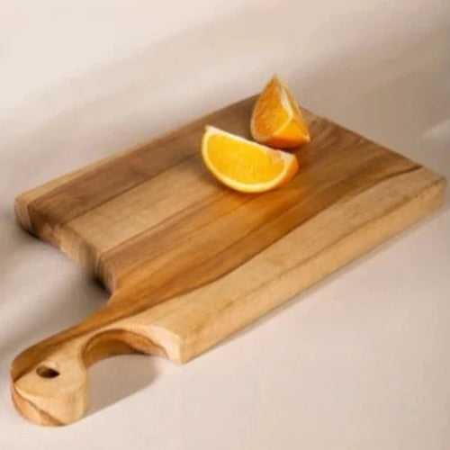 Teak Wood Oblong Platter for Cutting and Serving