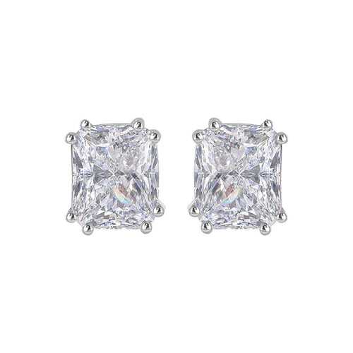 3.5 Ct Radiant Cut Solitaires