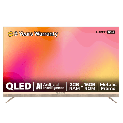 LED TV:- Power Guard 140 cm (55 inch) QLED Ultra HD (4K) Frameless Smart Android TV  (PG55QLED)