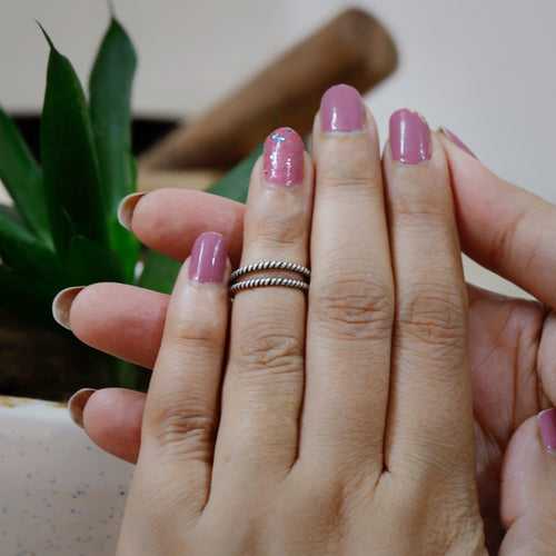 Twin Serenity Stackable Ring