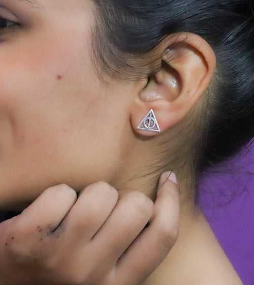 Triangle Studs Earrings