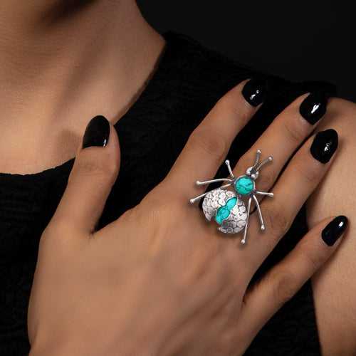 Turquoise Beetle Ring