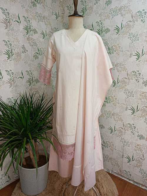 Light pink cotton kurta