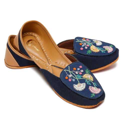 Poker Face Denim Loafer - Reversible with Two Stylish Patches