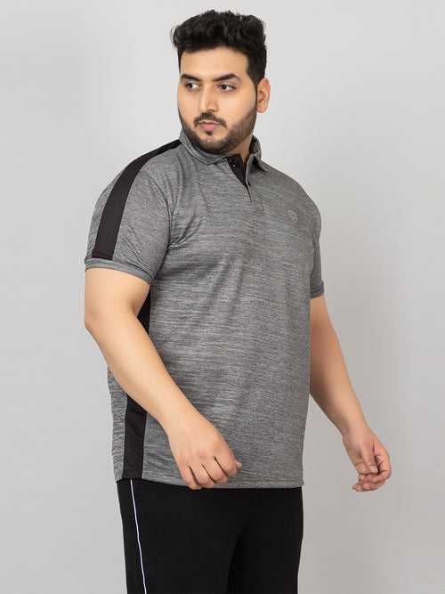 Men's Plus Size Regular Fit Half Sleeves Sports Polo T-Shirt