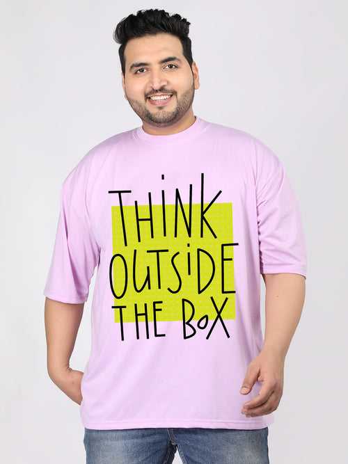 Men Plus Size Printed Oversized Half Sleeves T-Shirt