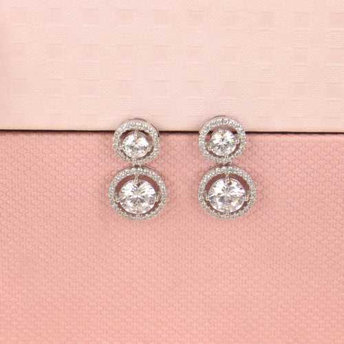 92.5 Silver Dangling Earrings - SIA421030