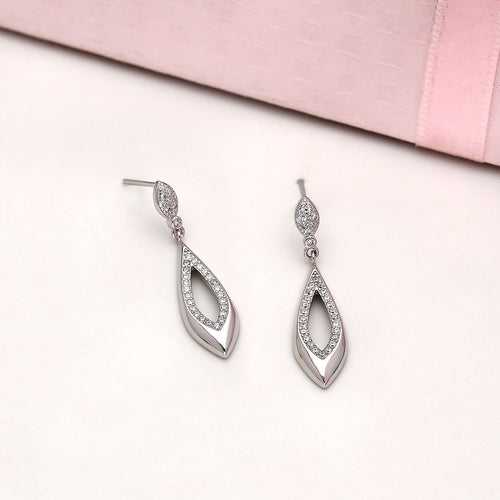 92.5 Sterling Silver Spear Earrings - SIA412654