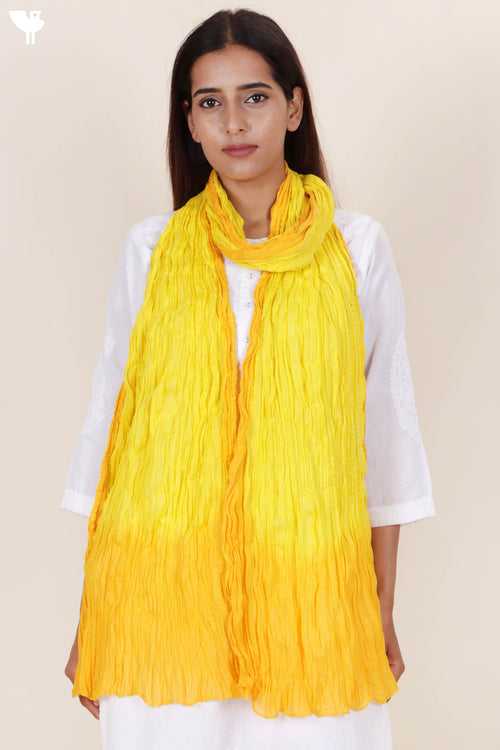 Mulmul Cotton Dupatta With Tassels