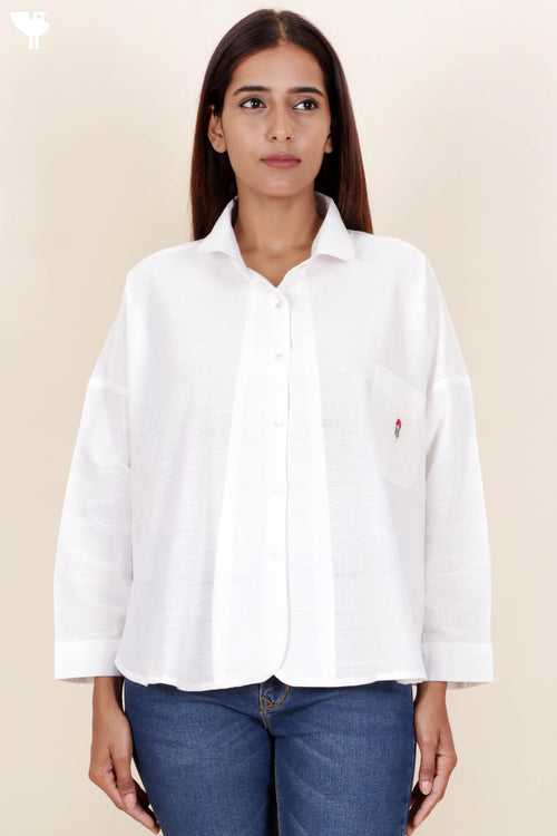 Khaadi Cotton Shirt in White