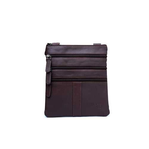 Brown Leather Small Sling Bag - M024BN