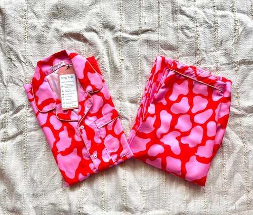 Red Cotton Floss Pj Set