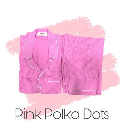 Pink Polka Dots Pj Set