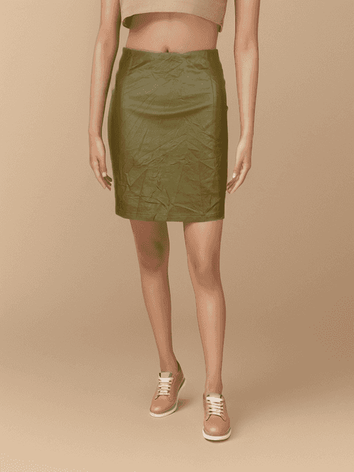 Leather Skirt 5019