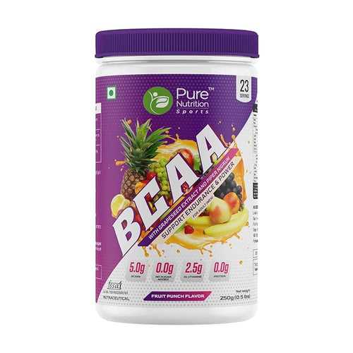 BCAA with Grape Seed Extract & Piper Nigrum | Fruit Punch Flavour | 250g