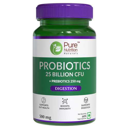 Probiotics 25 Billion CFU + Prebiotics - 60 Veg Capsules