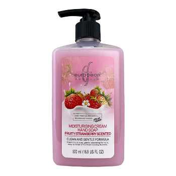 European Formula Fruity Strawberry scented Moisturising Cream Hand Soap 500 ml