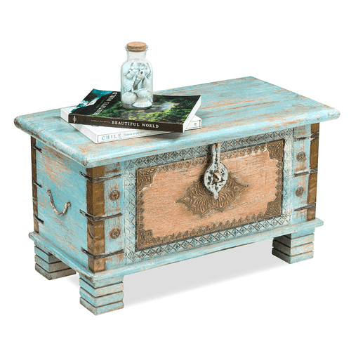 Ashburn Distressed Blue Trunk