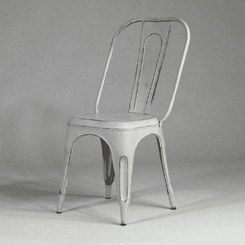 Francais Metal Cafe Chair - Vintage Grey | Set Of 2