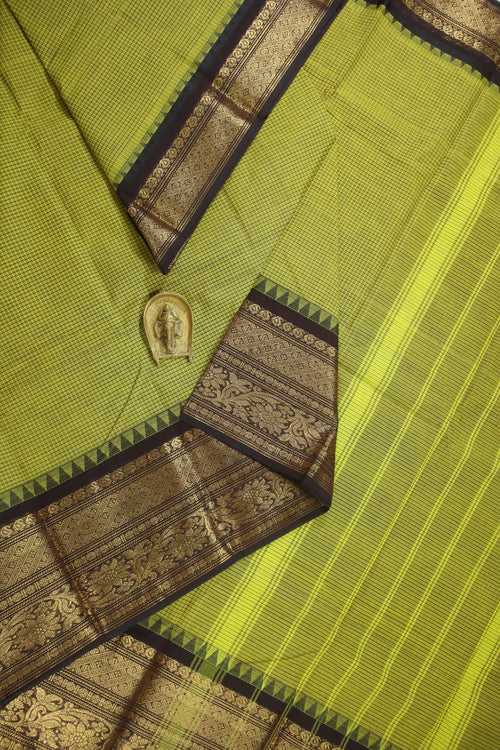 OliveGreen Podi Kattam Saree - CKB000007